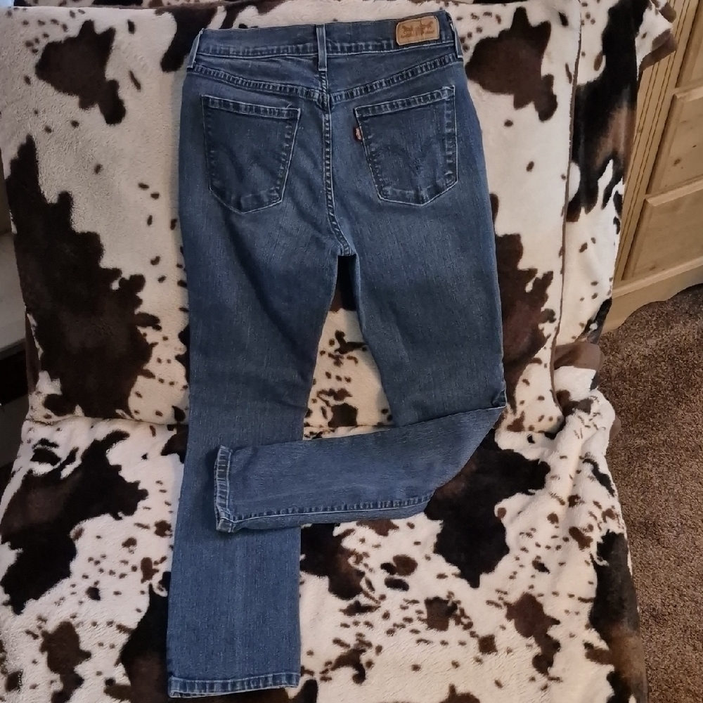 Levi's Denim Straight Leg Jeans in Blue - Picture 7 of 11